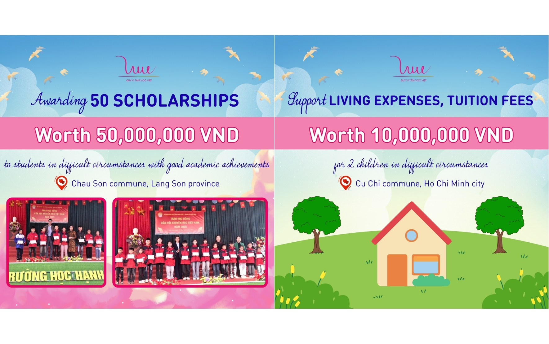 Spreading love and accompanying students to overcome difficulties on their way to school